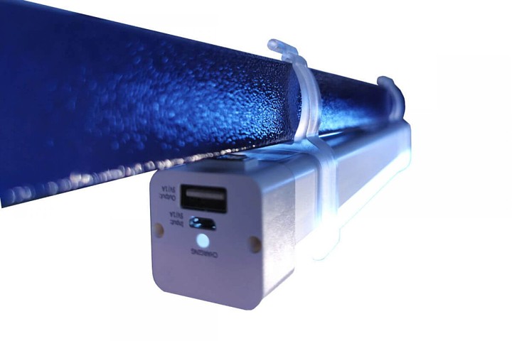 Vakarėlių palapinė su šviesa